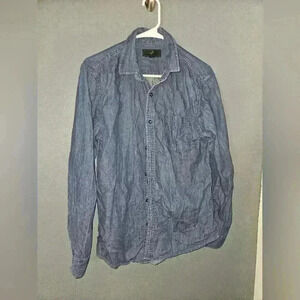 21 Mens Long Sleeve Dress Shirt Size L